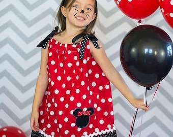 Minnie Mouse dress, vacation dress, birthday outfit, Minnie Mouse party, Minnie Mouse! Disney vacation, Disney bound, animal kingdom