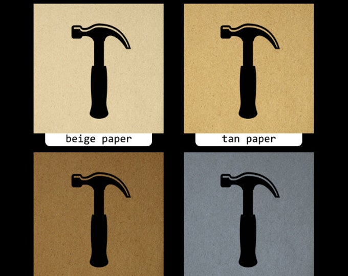 Printable Digital Hammer Graphic Hammer Icon Image Construction Home Improvement Download Antique Clip Art Jpg Png HQ 300dpi No.4424