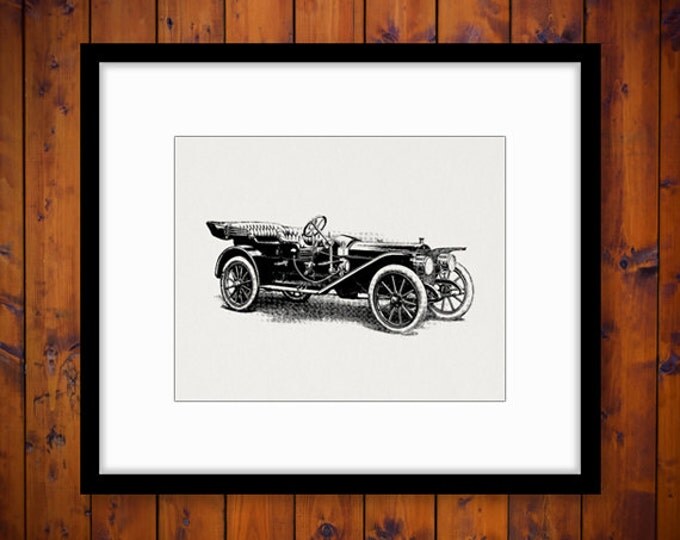 Printable Image Antique Car Graphic Automobile Auto Download Digital Vintage Clip Art Jpg Png Eps 18x18 HQ 300dpi No.3499