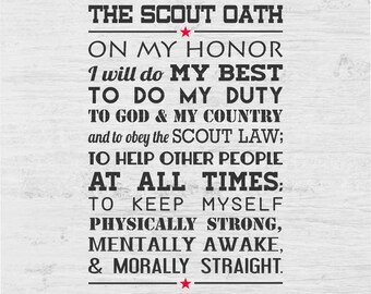 Download Scout oath | Etsy