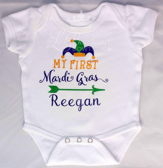 mardi gras onesie for babies