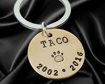Pet Memorial Keychain - Pet Jewelry - Dog memorial Keychain - Personalized Dog Rememberance