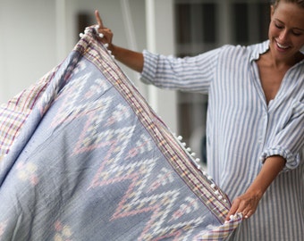 Beach Towel, Beach Sarong, Blue Sarong