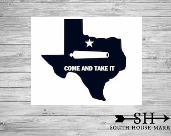 Come and take it Decal, Texas Decal, Yeti Decal, Car Decal