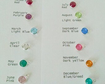 Add A Birthstone Charm To Any Keychain Or Necklace