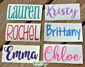 PERSONALIZED NAME DECAL - Vinyl Name Decal - Monogram Cup Decal - Name Decal - Name Sticker - Personalized Vinyl Name Decal