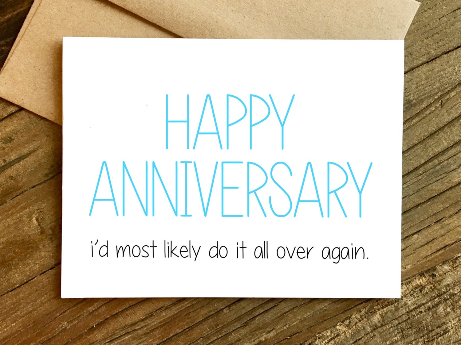 Funny Anniversary Card Anniversary Card Most Likely Do it