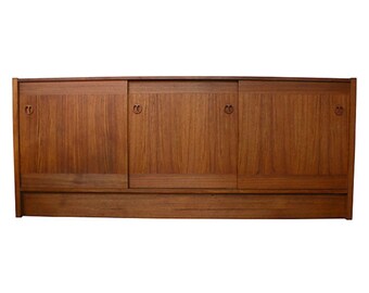 Danish Modern Teak Sideboard - Mid Century Modern Media Cabinet - Credenza