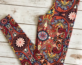 Super soft Women's leggings - adult leggings - unique leggings - patterned leggings - brushed poly leggings - fun print leggings