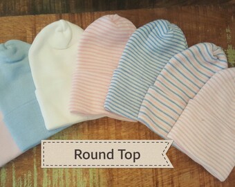Newborn Hospital Hat, Baby Boy Hat, Newborn Boy, Hospital Newborn Beanie, Round Top Newborn hat, Newborn Boy hat. Design your Own!
