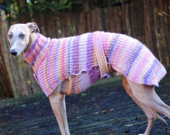 Summer Fruits Whippet Coat, Whippet Jumper, Whippet Clothes, dog coat, dog jumper,