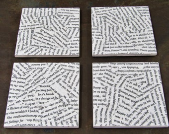 The Mortal Instruments (Cassandra Clare) YA Book Page Coasters // City of Bones // Shadowhunters