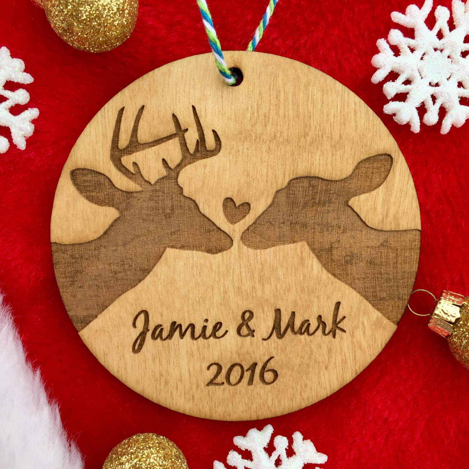 Personalized Couple's Christmas Ornament Couple Ornament