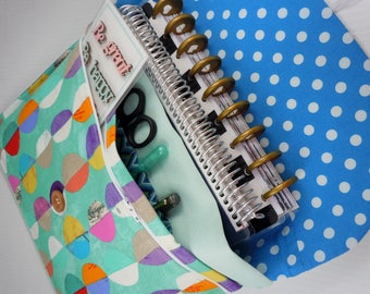 Planner cover Planner case, Planner pouch, 3 sizes, multi pocket storage bag, customize fabric, Erin Condren Plum Paper Happy Planner