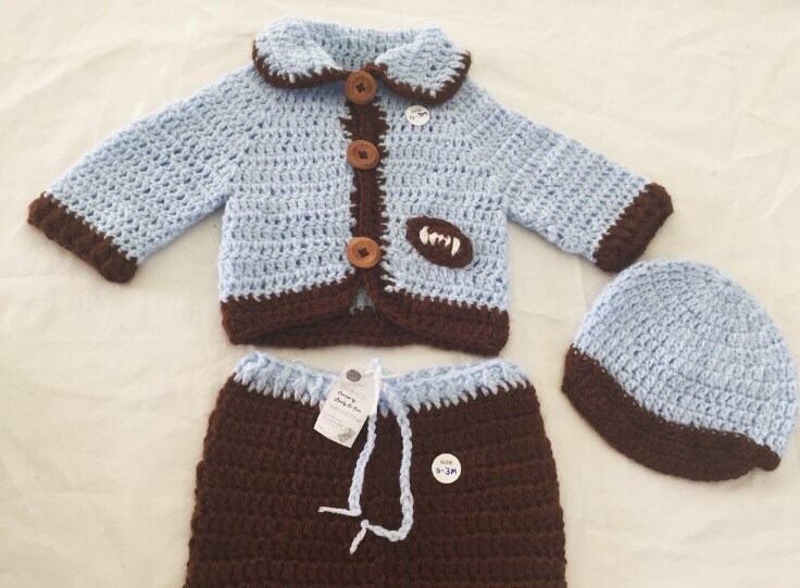 Handmade Baby Boy gift set Baby boy pants baby Hat03