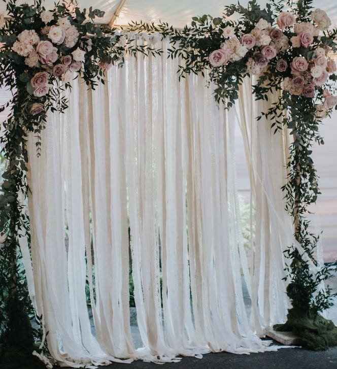 Cotton Fabric Wedding Backdrop