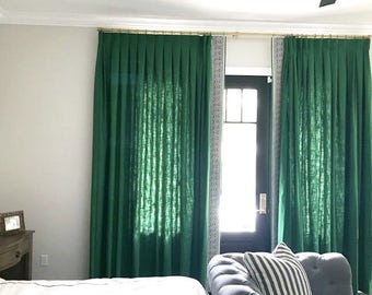 Custom Banded Drapery Panels