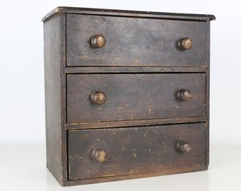Vintage Cabinet Miniature Chest of Drawers