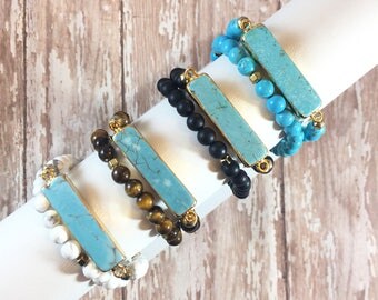 Turquoise wrap bracelet