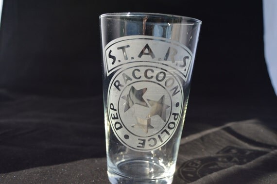 STARS resident evil pub glass