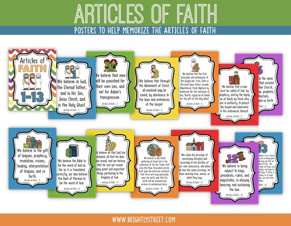 Articles of Faith Posters