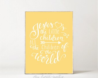 Jesus Loves The Little Children Art Print