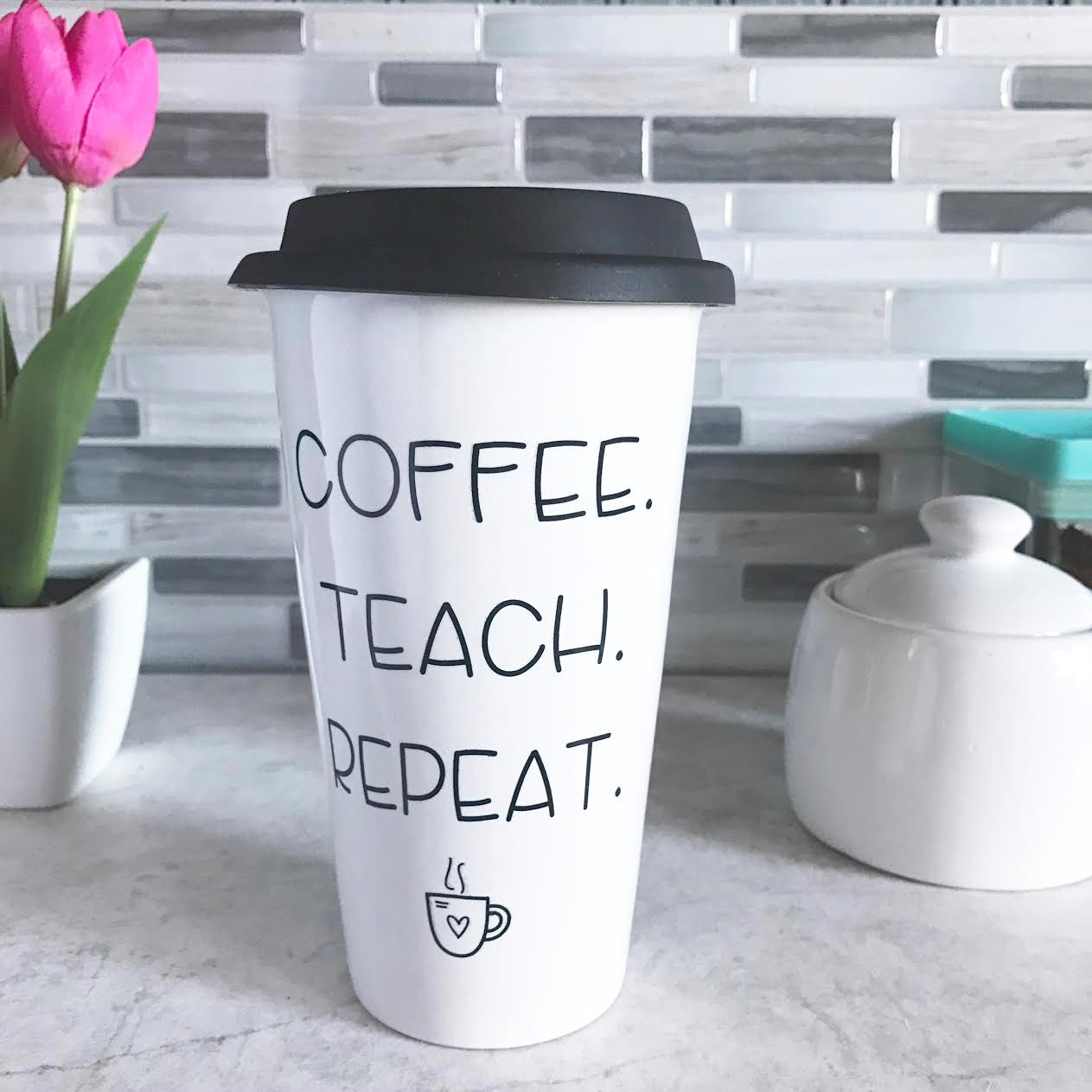teach travel mug