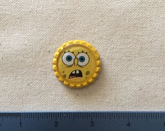 Spongebob bottle cap | Etsy