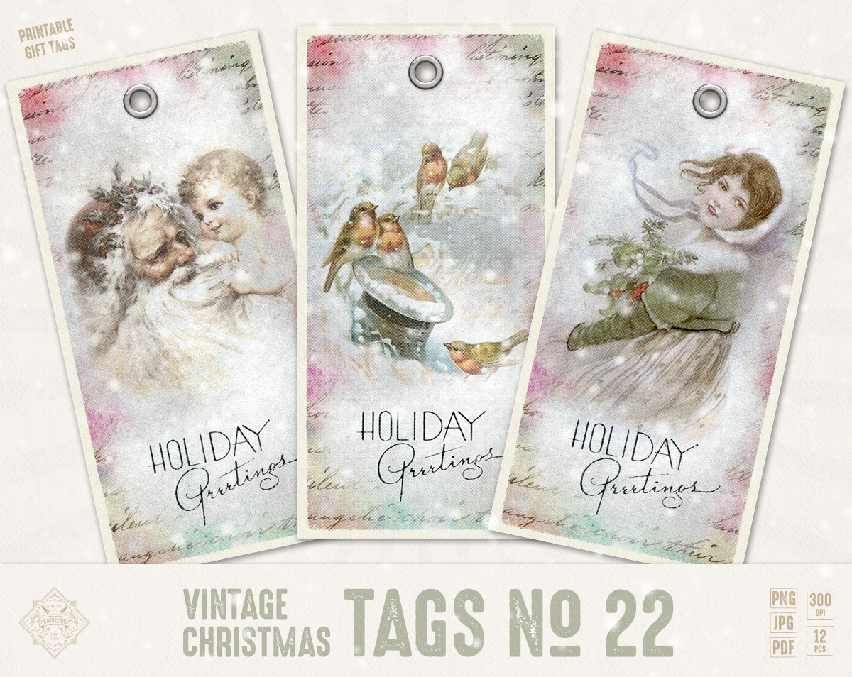 printable christmas gift tags vintage christmas tags printable christmas gift tags vintage christmas tags