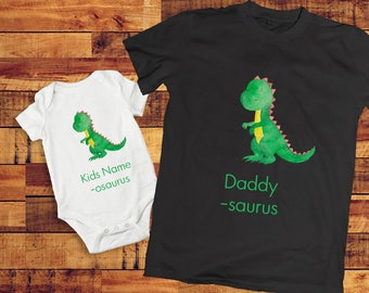 father son matching shirts, daddysaurus shirt, dinosaur shirt, Daddy son matching shirt, Dad and baby matching shirts, kids dinosaur shirt