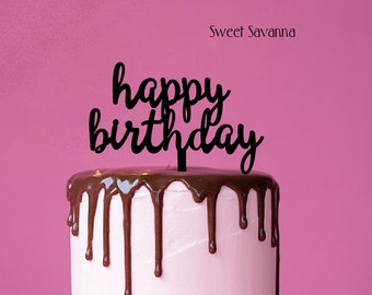 Happy Birthday Cake Topper N1 MADE IN AUSTRALIA