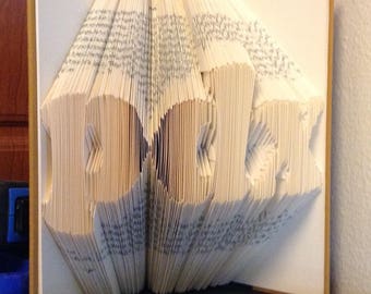 Portland "PDX" Book Sculpture