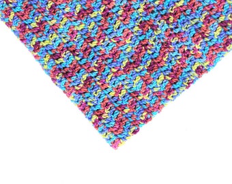 Bright Rainbow Afghan Baby Blanket