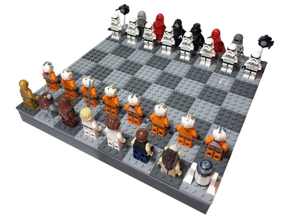 lego minifigure chess set