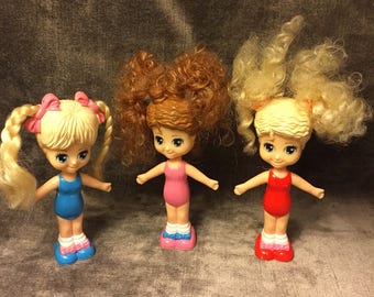 Vintage Chap Mei mini snap click clothing dolls. Cutie Princess.
