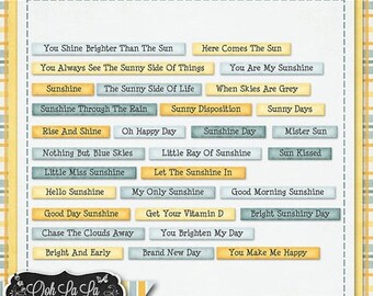 Word strips | Etsy