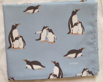 Penguin tea towel - penguin kitchen towel - penguin print - in 100% cotton