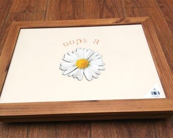 TV Dinner Bean Bag Laptop Lap Tray Stable Table- Multiple Designs "Oops a Daisy"
