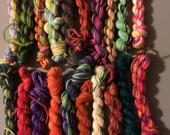 20yd (5g) Fingering Weight Yarn Mini Skein Grab Bag