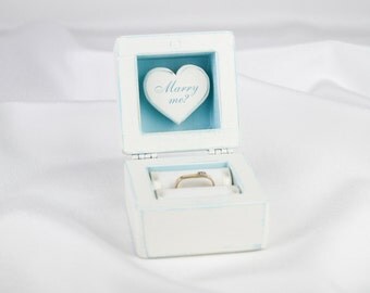 Engagement Ring Box, Proposal Ring Box, Wooden ring box, Custom ring box