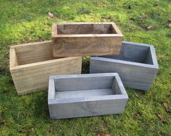 Centerpiece Box Rustic Wood Planter Herb Farmhouse Decor Centerpiece Box Rustic Wood Planter Herb Farmhouse Decor