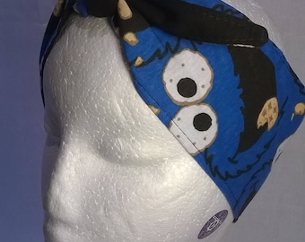 Cookie Monster headband, 88 x 8 cm, handmade, Sesame Street