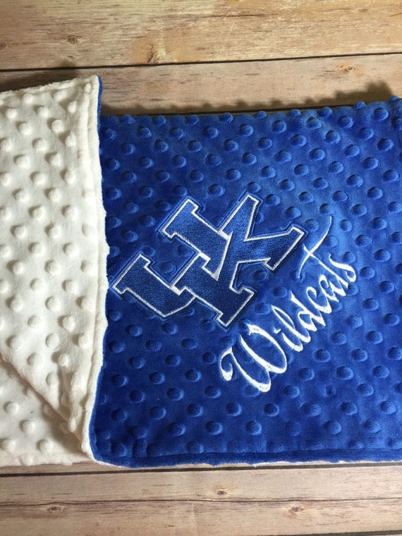 University of Kentucky Wildcats Blanket Electric Blue by SewSewU