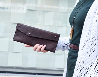 Leather clutch, leather bag, leather purse, clutch bag, Iphone wallet, womens wallet, travel wallet, makeup bag, gift for her, gift women