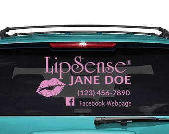 Custom Business Logo Decal -Lipsense - It Works - Thirty One - LOGO- Free Shipping