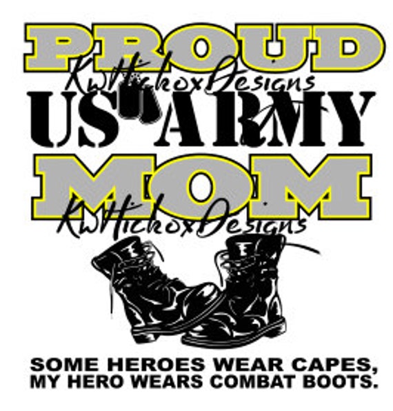 Download Svg File Proud Mom Svg Army Svg Combat Boots Svg Dxf For