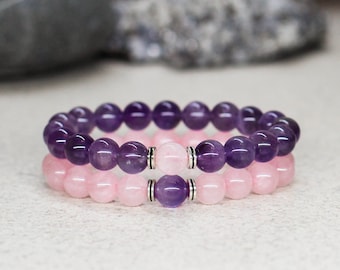 His-and-her bracelet set Couples gift Matching bracelet-for-Couples bracelet Mother daughter jewelry Stretch bracelet Mom daughter bracelet