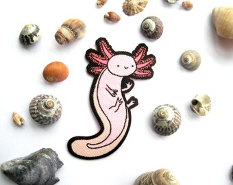 Axolotl Iron on Patch