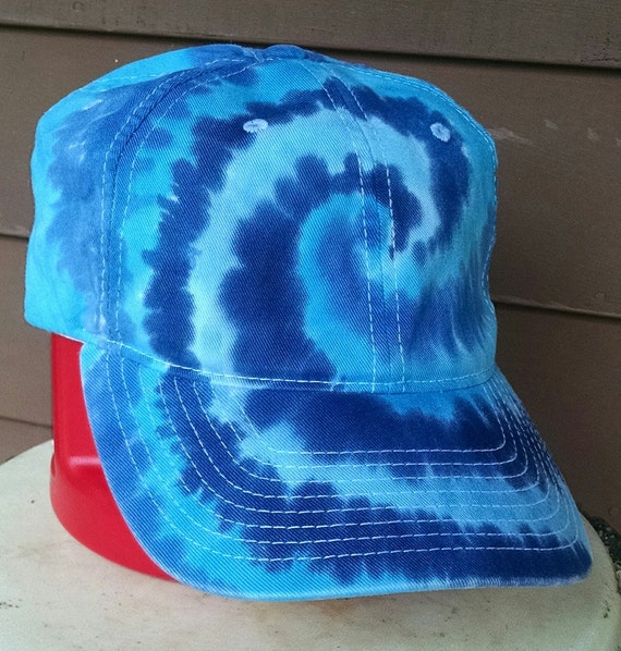 Tie-dye Hat Blues Tie-dye Baseball Cap