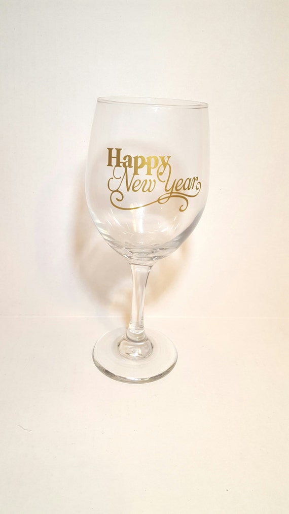 New Years wine glass New Years toast Happy new year festive